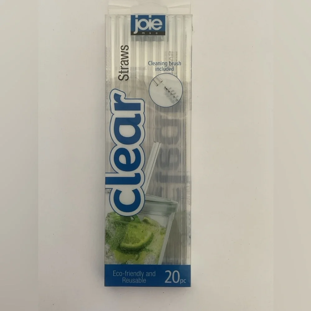 Joie Reusable Drinking Straws Pack of 20 NWT